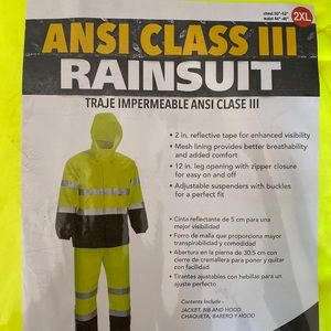 ANSI class III rain suit